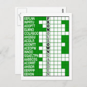 From Our Own Garden Word Scramble ポストカード (正面/裏面)