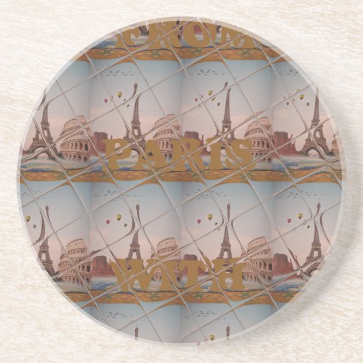 From Paris With Love blue sky colors コースター (正面)