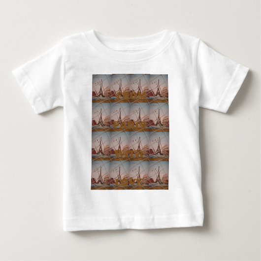 From Paris With Love blue sky colors ベビーTシャツ (正面)