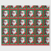 From Santa Add Child's Name a Personal Christmas ラッピングペーパー (フラット)