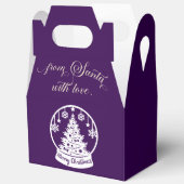 From Santa With Love Snow Globe Christmas Tree フェイバーボックス (見開き)