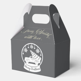 From Santa With Love Snow Globe Christmas Truck フェイバーボックス