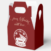 From Santa With Love Snow Globe Christmas Truck フェイバーボックス (見開き)