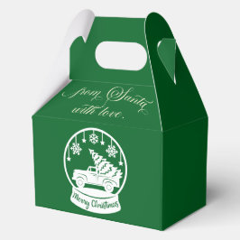 From Santa With Love Snow Globe Christmas Truck フェイバーボックス