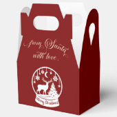 From Santa With Love Snow Globe Deer フェイバーボックス (見開き)