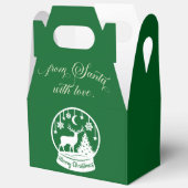 From Santa With Love Snow Globe Deer フェイバーボックス (見開き)