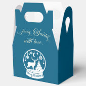 From Santa With Love Snow Globe Deer フェイバーボックス (見開き)