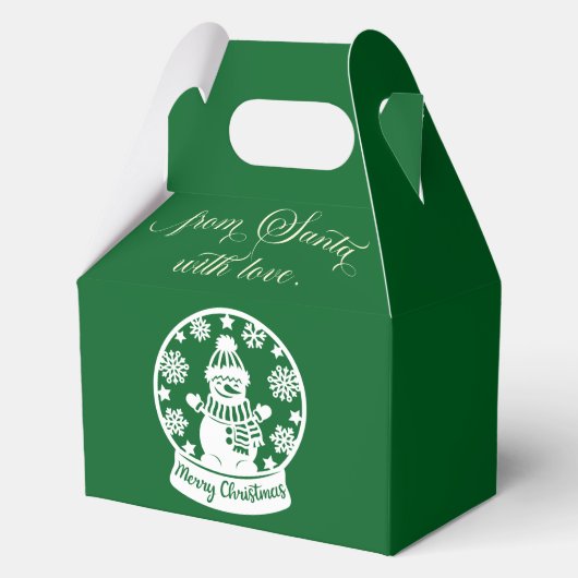 From Santa With Love Snow Globe Snowman フェイバーボックス (正面)