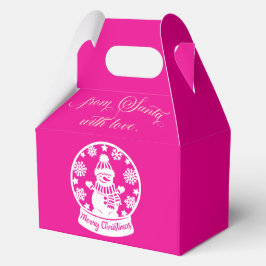 From Santa With Love Snow Globe Snowman フェイバーボックス