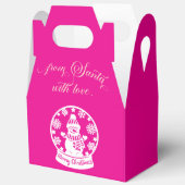 From Santa With Love Snow Globe Snowman フェイバーボックス (見開き)