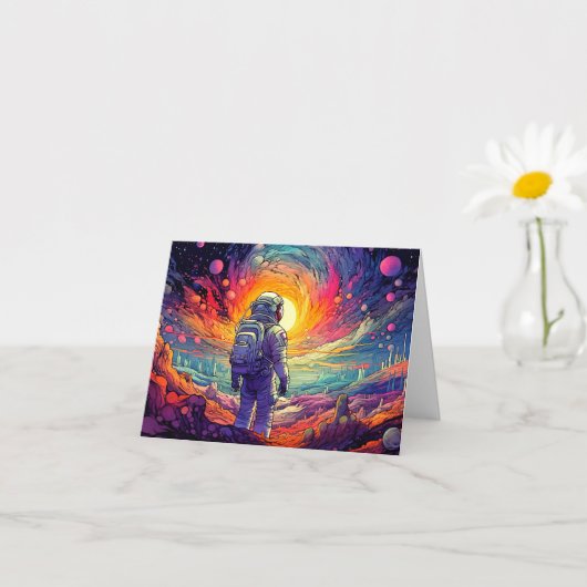 「From Space & Beyond Illustration」バースデー カード (小さな植物)