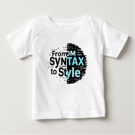 From Tax to Style – Creative Coding Typography. ベビーTシャツ