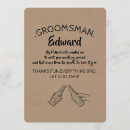 From The ハート- おもしろい Groomsman Proposal 招待状