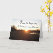 From the Beginning - Anniversary Card for Hands カード (黄色い花)