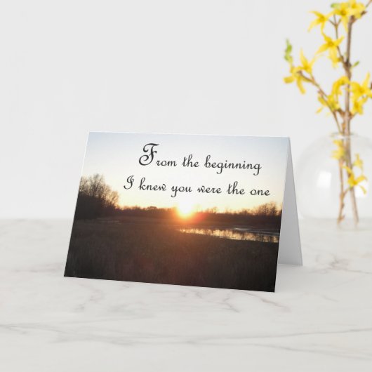 From the Beginning - Anniversary Card for Hands カード (黄色い花)