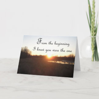 From the Beginning - Anniversary Card for Hands カード