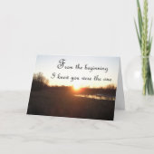 From the Beginning - Anniversary Card for Hands カード (正面)