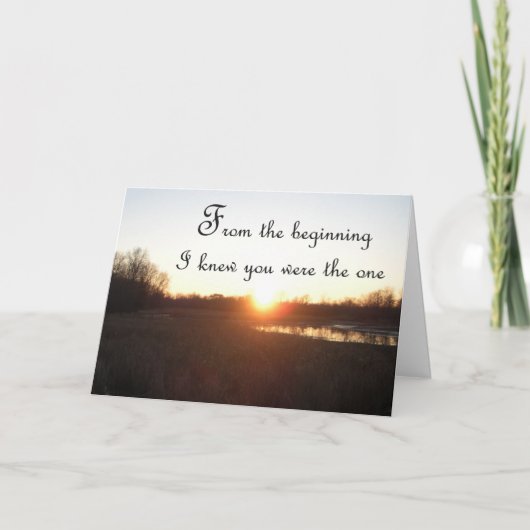 From the Beginning - Anniversary Card for Hands カード (正面)