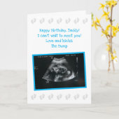 From The Bump：かわいい期待パパ誕生日カード カード (黄色い花)