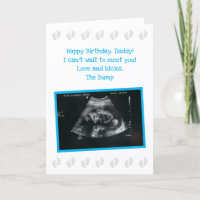From The Bump:かわいい期待パパ誕生日カード