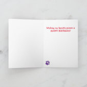 「From The Cat」誕生日・グリーティング・カードのカスタマイズ カード (内部)