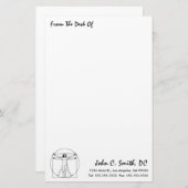 『From The Desk Of』カイロプラクティック文房具 便箋 (正面/裏面)