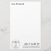 『From The Desk Of』カイロプラクティック文房具 便箋 (正面)