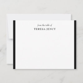 From the Desk Of | Classic Black and White Design ノートカード