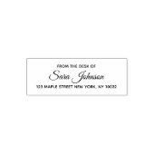 From the Desk Of Custom Address Stamp  セルフインキングスタンプ (デザイン)