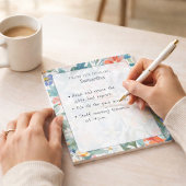 From the Desk Of Custom Floral Stationery ノートパッド