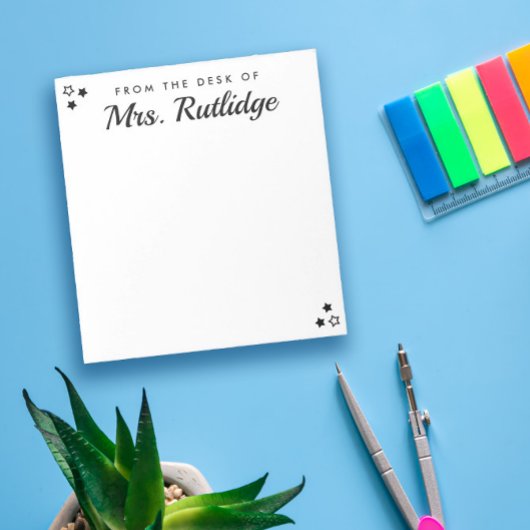 From the Desk of - Little Black Stars ノートパッド