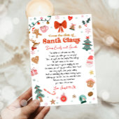 From the Desk of Santa Christmas Elf Letter 招待状