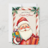 From the Desk of Santa Kids Christmas Note Letter シーズンカード (正面)