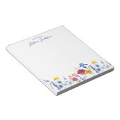From the Desk of with Beautiful Spring Flowers ノートパッド (アングル)
