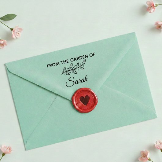 From the Garden of Custom Name Stamp セルフインキングスタンプ