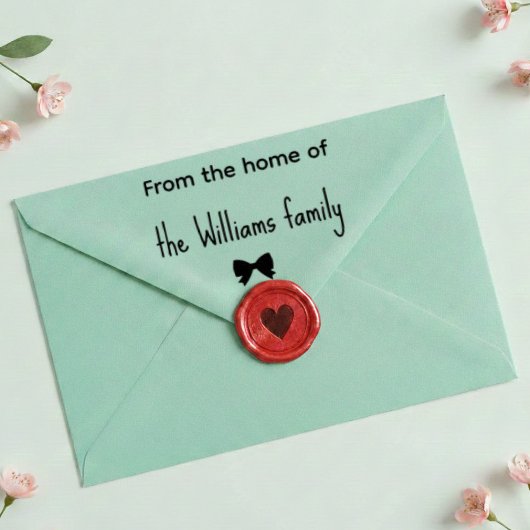 From the Home of Custom Family Address Stamp セルフインキングスタンプ