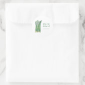 From the kitchen of, custom asparagus lid stickers ラウンドシール (バッグ)