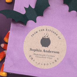 From the Kitchen of Halloween Cauldron Kraft ラウンドシール