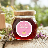 From The Kitchen Of / Pink Sticker ラウンドシール