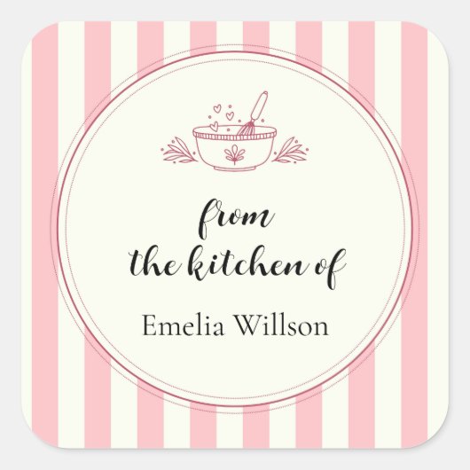 From the kitchen of Small Business スクエアシール (正面)