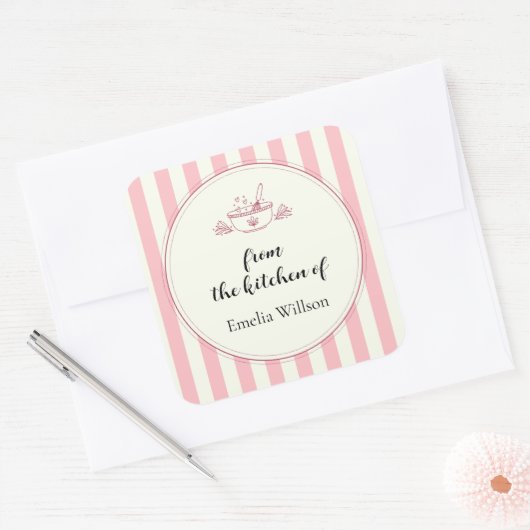 From the kitchen of Small Business スクエアシール (封筒)