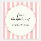 From the kitchen of Small Business スクエアシール (正面)