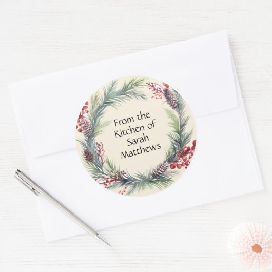 From the kitchen of stickers ラウンドシール (封筒)