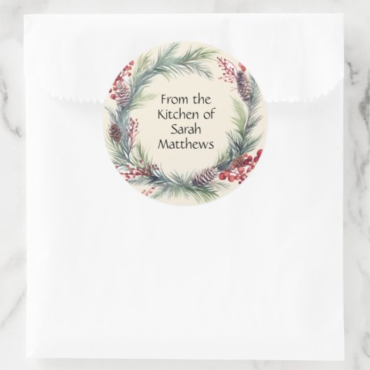 From the kitchen of stickers ラウンドシール (バッグ)