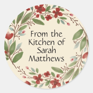 From the kitchen of stickers ラウンドシール