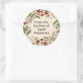 From the kitchen of stickers ラウンドシール (バッグ)