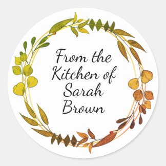 From the kitchen of stickers ラウンドシール