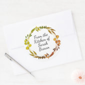 From the kitchen of stickers ラウンドシール (封筒)