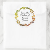 From the kitchen of stickers ラウンドシール (バッグ)