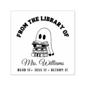 From The Library Of | かわいいお化けの先生の本 セルフインキングスタンプ (デザイン)